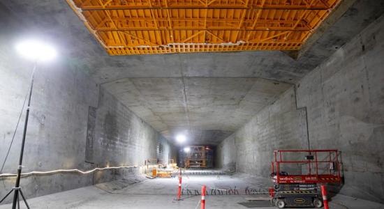 Tunnelelement indefra